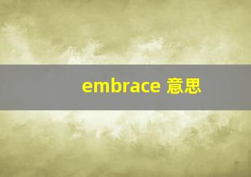 embrace 意思